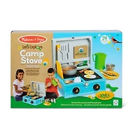 Melissa & Doug Lets Explore Wooden Camp Stove Play Set Interactive Toy