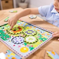 Melissa & Doug Animal Chase I-Spy Wooden Gear 24-pc. Puzzle