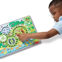 Melissa & Doug Animal Chase I-Spy Wooden Gear 24-pc. Puzzle