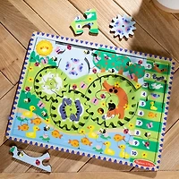 Melissa & Doug Animal Chase I-Spy Wooden Gear 24-pc. Puzzle