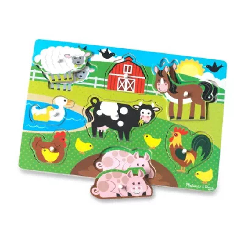 Melissa & Doug Peg Puzzle Bundle 4-pc. Puzzle