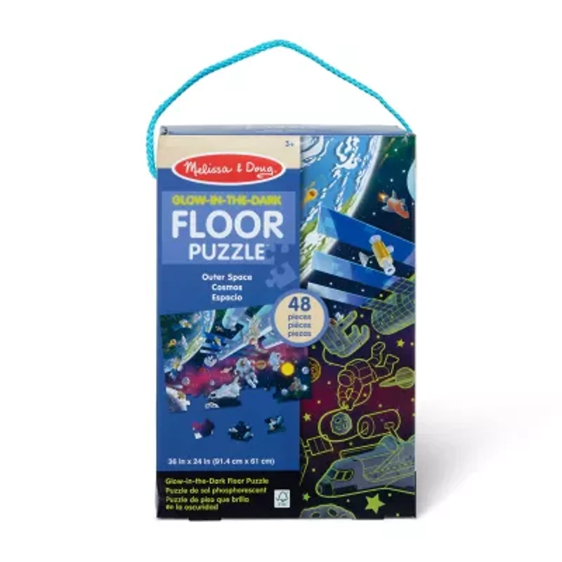 Melissa & Doug Outer Space Glow In The Dark Floor 48-pc. Puzzle