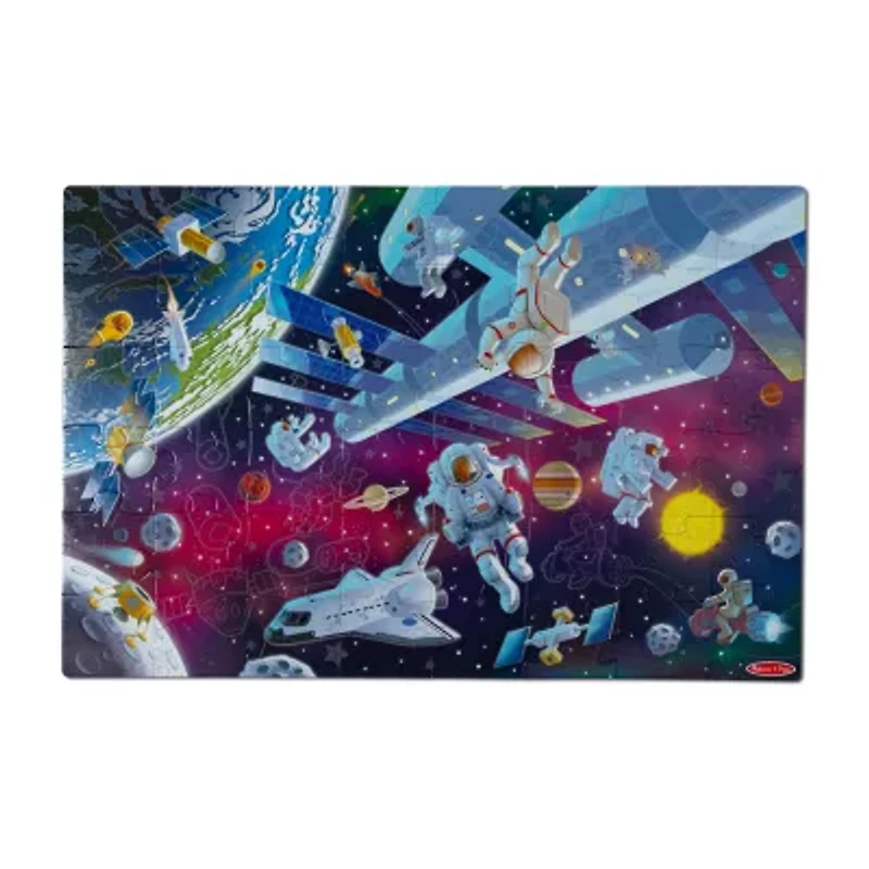 Melissa & Doug Outer Space Glow In The Dark Floor 48-pc. Puzzle