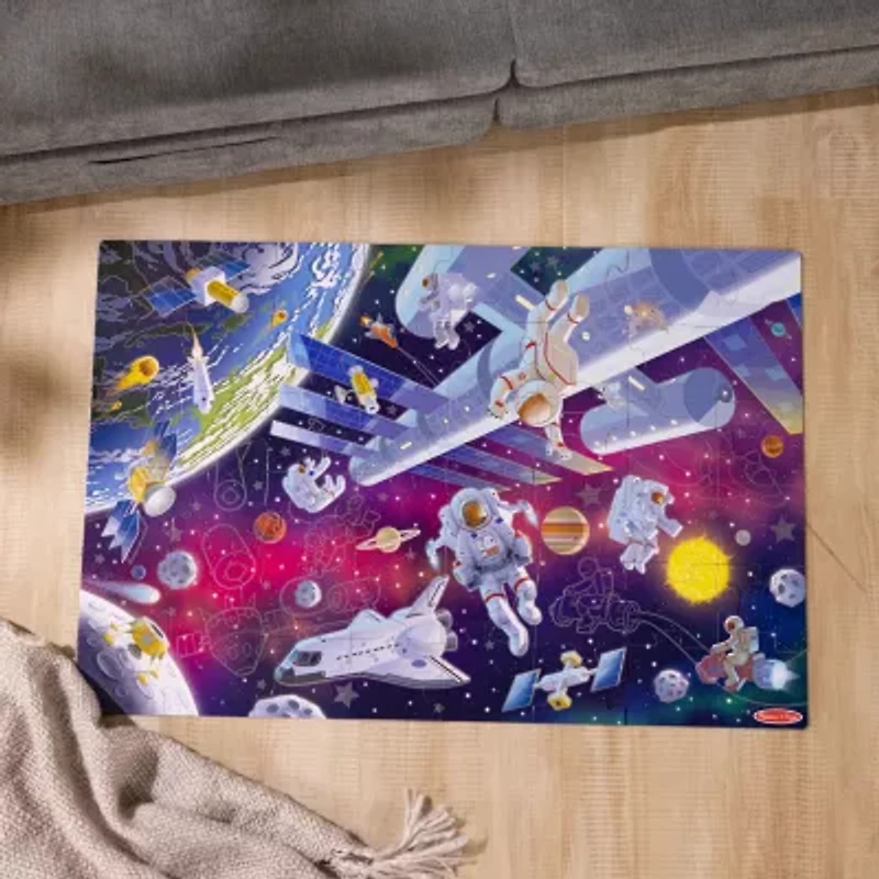 Melissa & Doug Outer Space Glow In The Dark Floor 48-pc. Puzzle