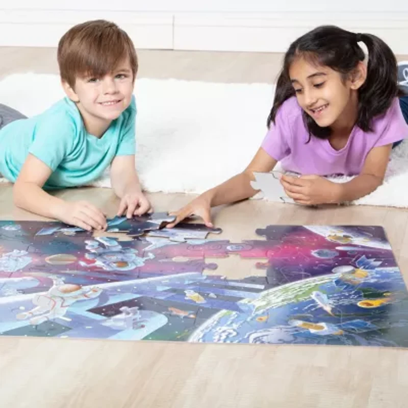 Melissa & Doug Outer Space Glow In The Dark Floor 48-pc. Puzzle