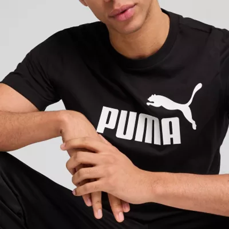 PUMA Mens Crew Neck Short Sleeve Regular Fit Graphic T-Shirt