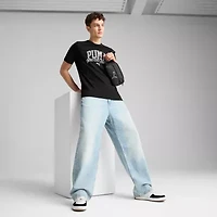 PUMA Mens Crew Neck Short Sleeve Regular Fit Graphic T-Shirt