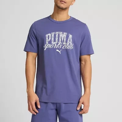 PUMA Mens Crew Neck Short Sleeve Regular Fit Graphic T-Shirt