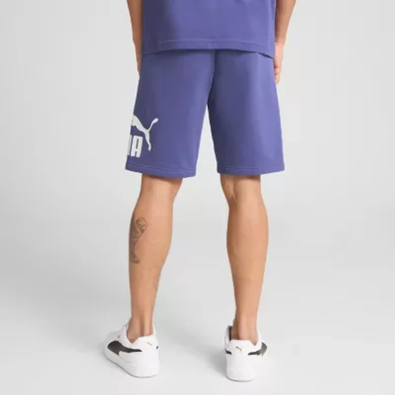 PUMA Fleece Mens 10" Mid Rise Workout Shorts