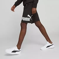 PUMA Fleece Mens 10" Mid Rise Workout Shorts