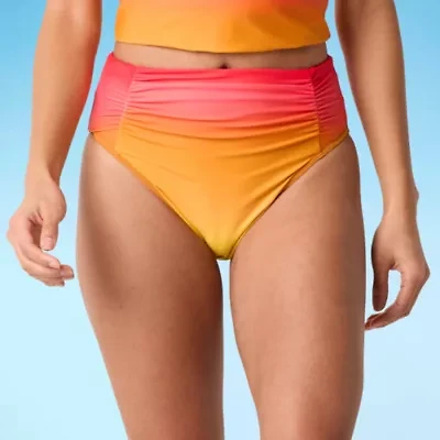 Mynah Womens Lined Ombre High Waist Bikini Swimsuit Bottom