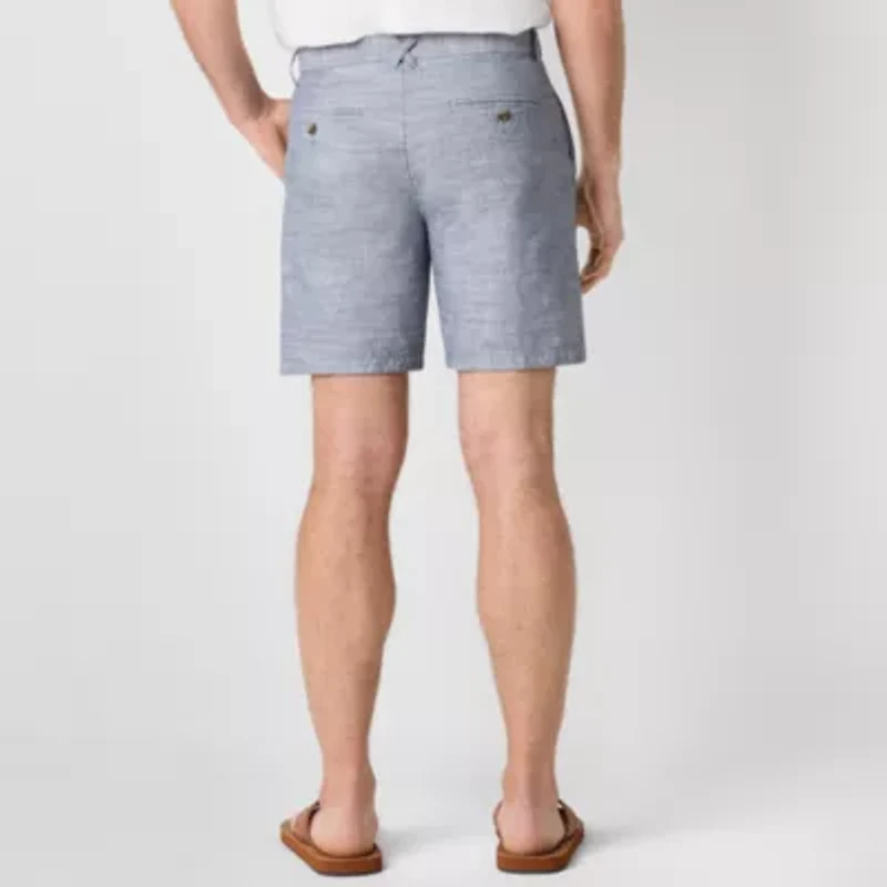 St. John's Bay Chambray Mens 8" Chino Short