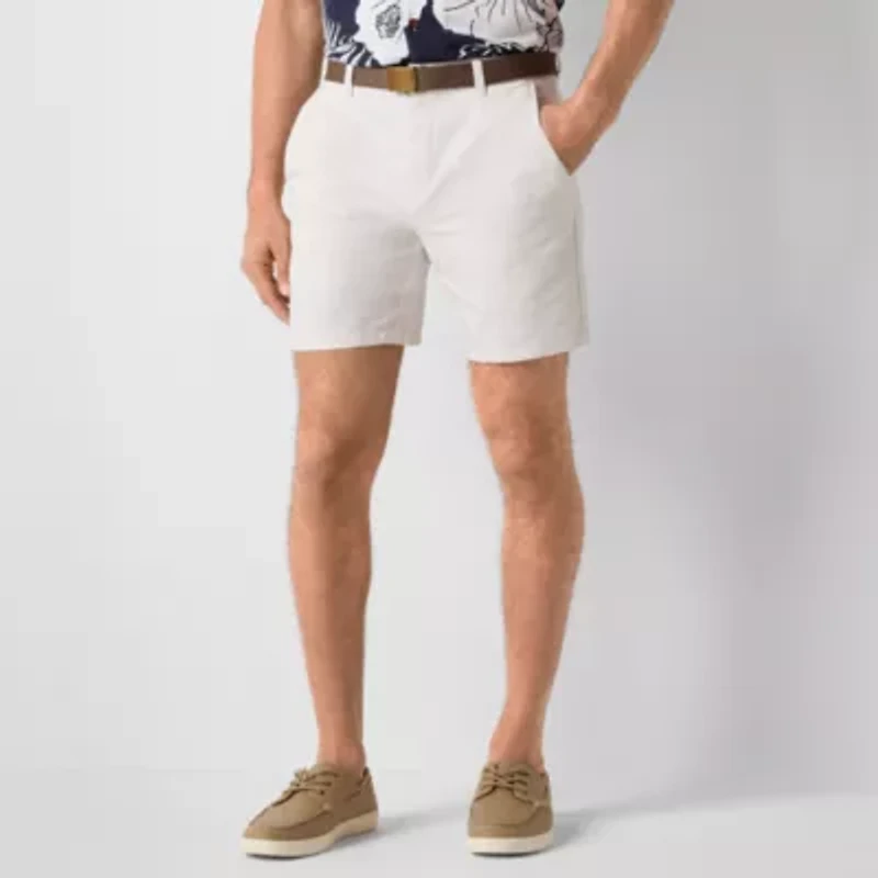St. John's Bay Chambray Mens 8" Chino Short