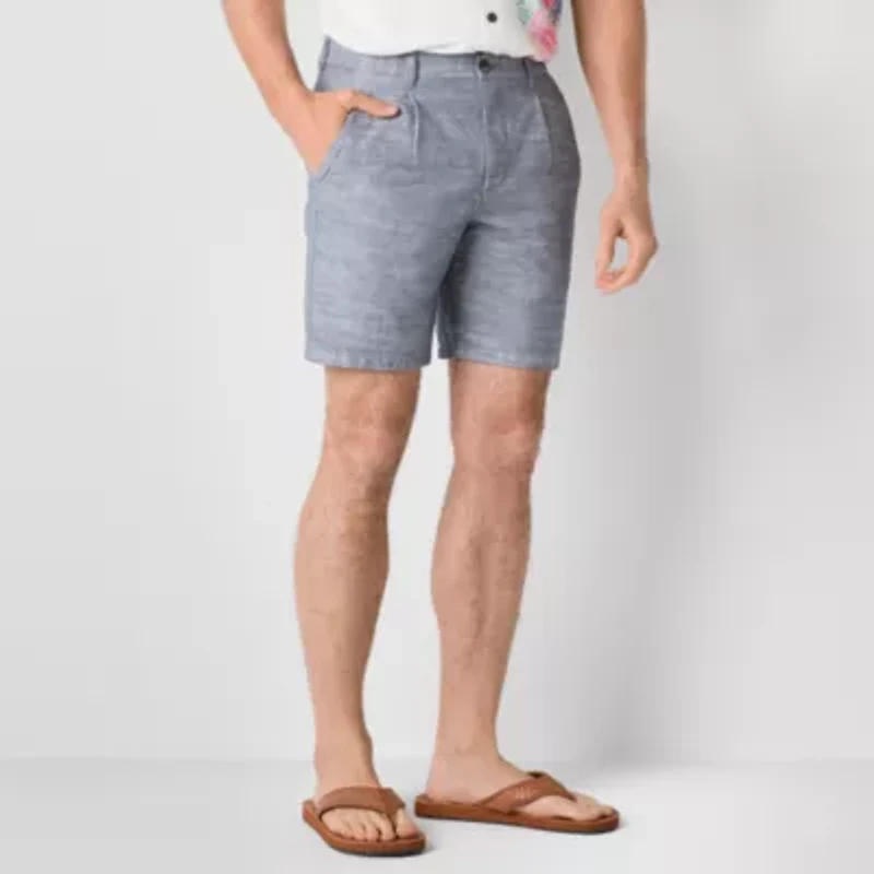 St. John's Bay Chambray Mens 8" Chino Short