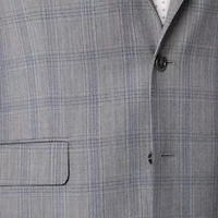 Stafford Mens Classic Fit Plaid Suit Jacket