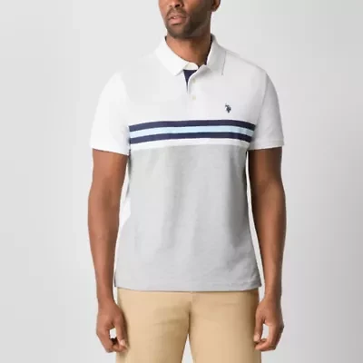 U.S. Polo Assn. Colorblock Mens Classic Fit Short Sleeve Shirt