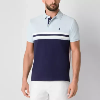 U.S. Polo Assn. Colorblock Mens Classic Fit Short Sleeve Shirt