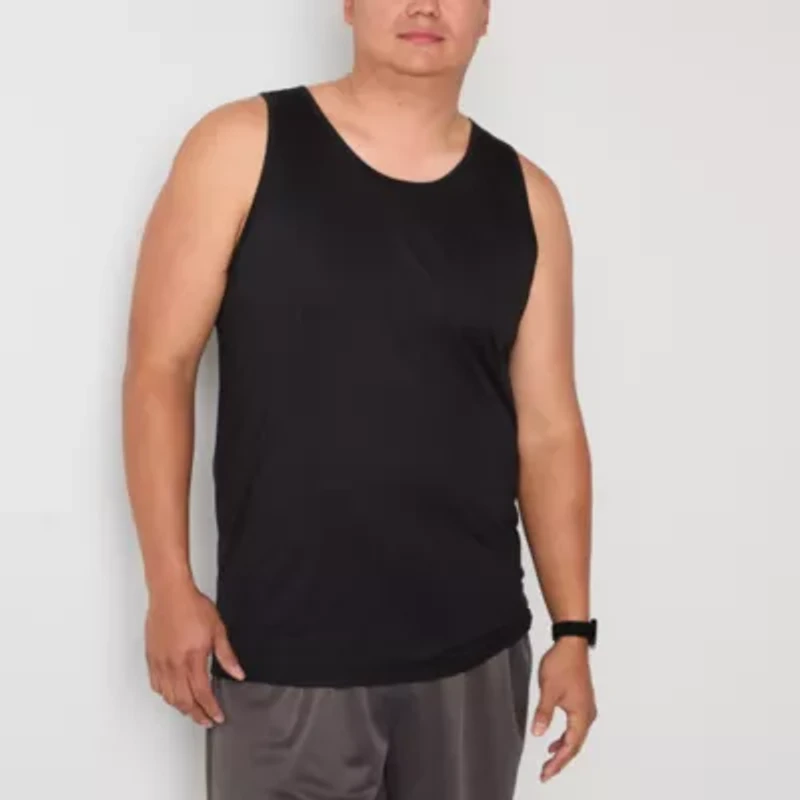 Xersion Mens Round Neck Sleeveless Active Big and Tall Tank Top