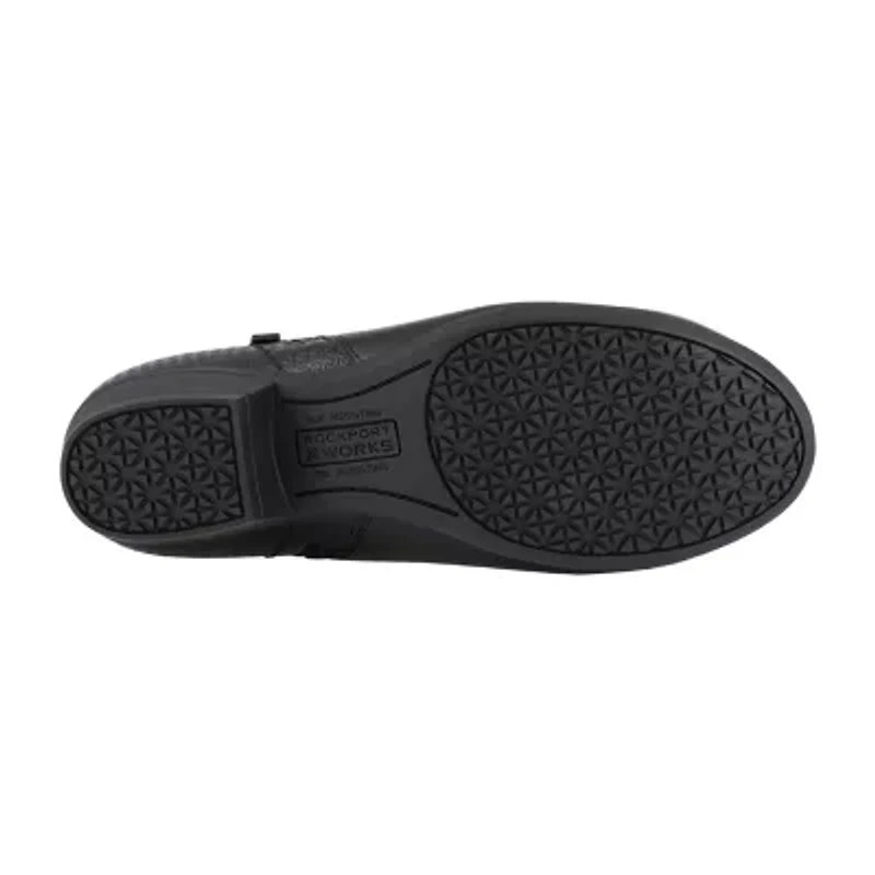 Rockport Works Cloudsteppers Rk751 Womens Round Steel Toe Work Shoes