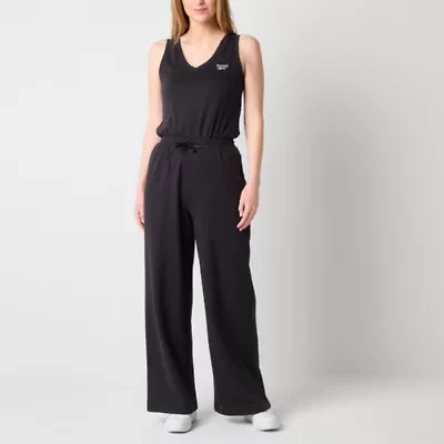 Reebok Womens Henley Neck Long Sleeve Active Jumpsuit
