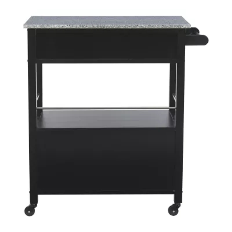 Granite-Top Kitchen Cart