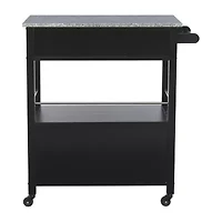 Granite-Top Kitchen Cart