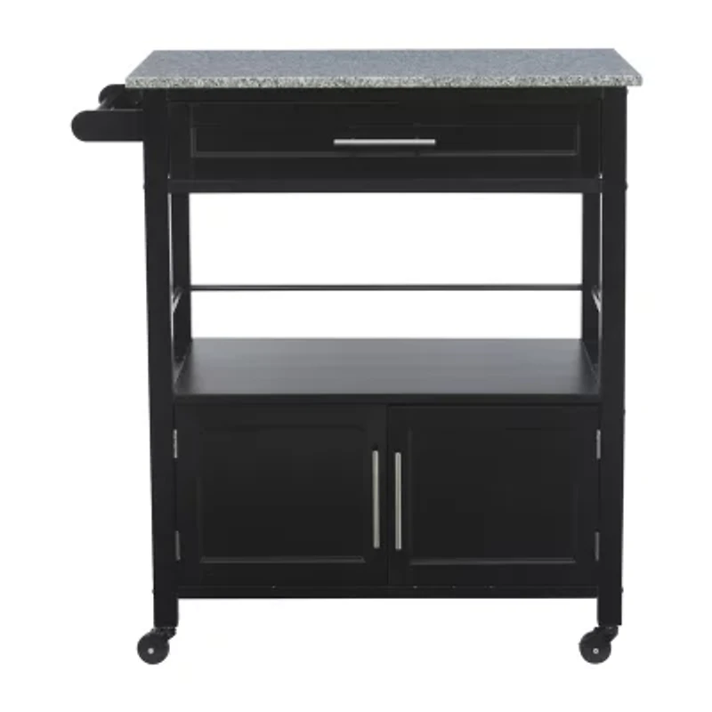 Granite-Top Kitchen Cart