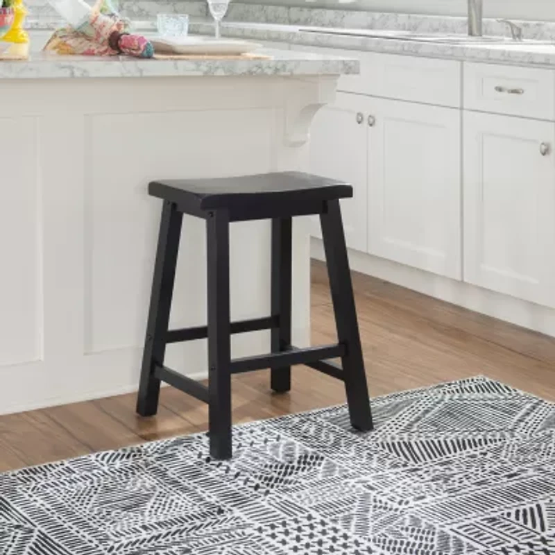 Barberry Counter Height Stool in Antique Black