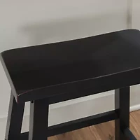 Barberry Counter Height Stool in Antique Black