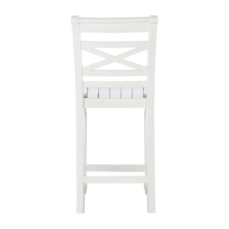 Asher Bar & Counter Stools White Wood
