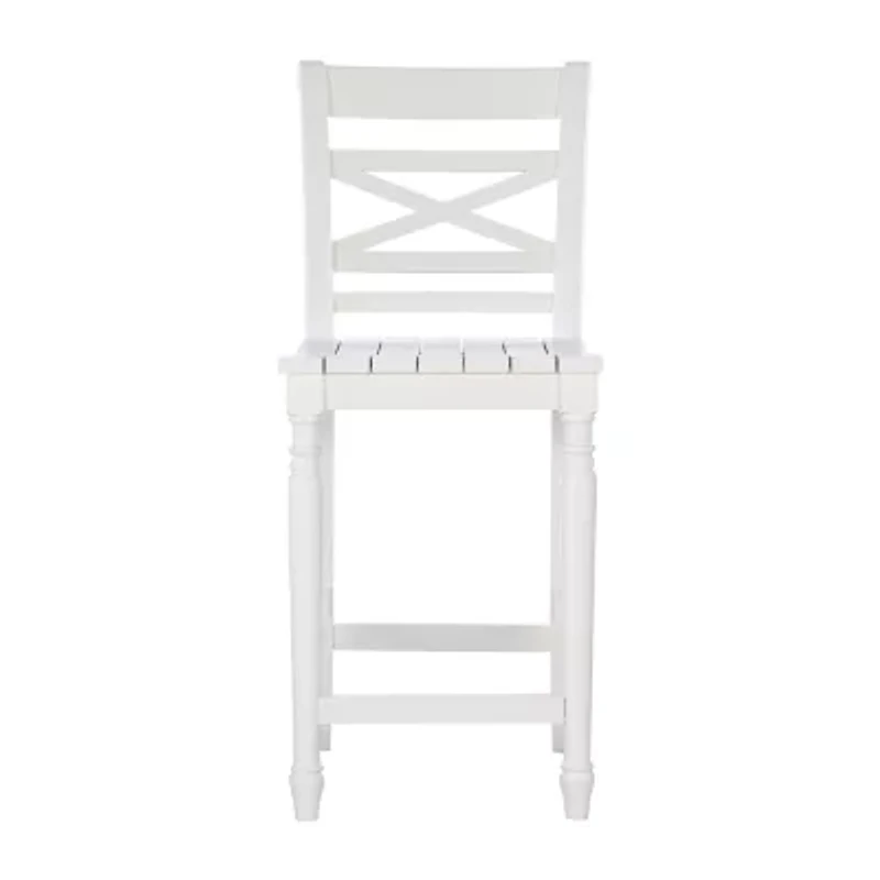 Asher Bar & Counter Stools White Wood