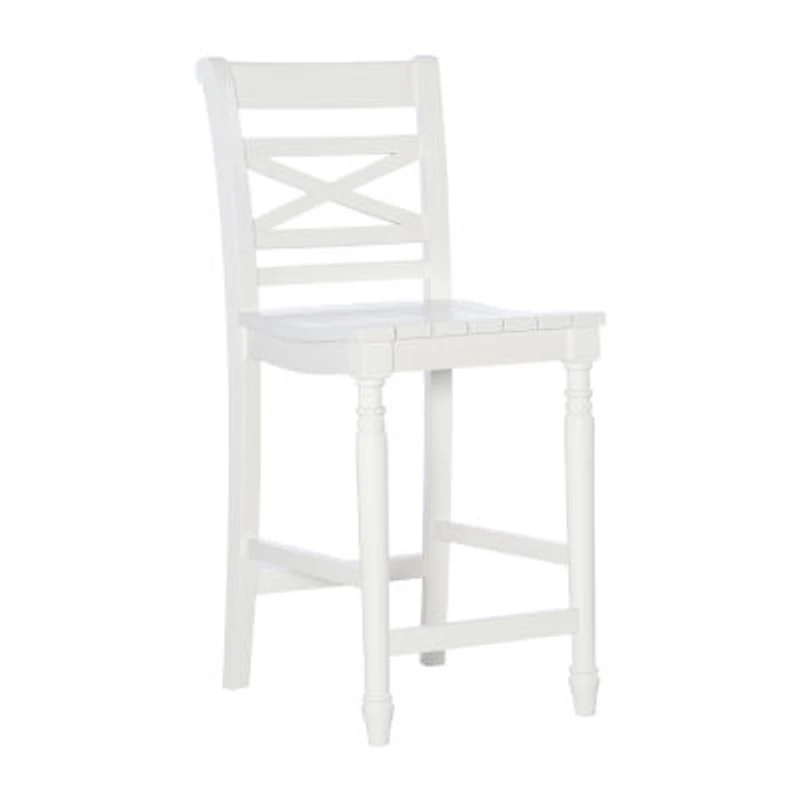 Asher Bar & Counter Stools White Wood