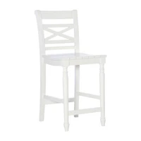 Asher Bar & Counter Stools White Wood