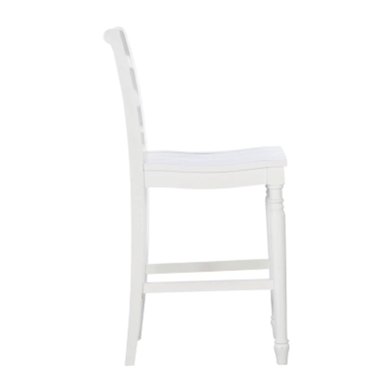 Asher Bar & Counter Stools White Wood