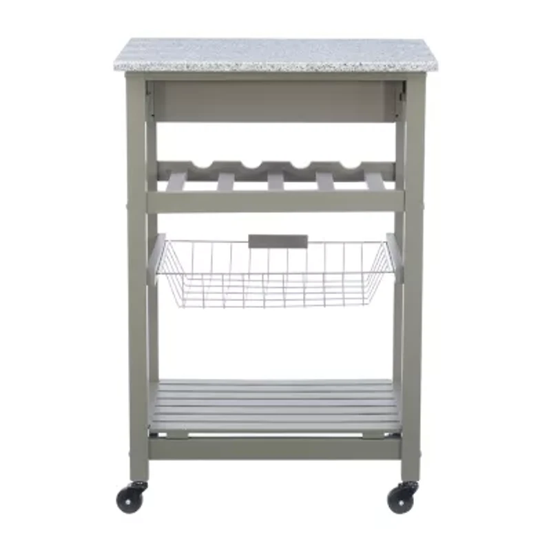 Roger Granite Top Kitchen Island