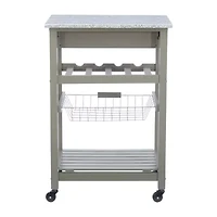 Roger Granite Top Kitchen Island