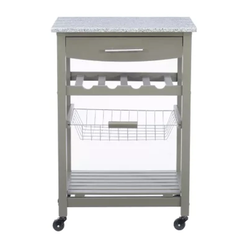 Roger Granite Top Kitchen Island