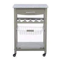 Roger Granite Top Kitchen Island