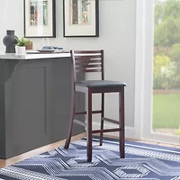 Triena Ladder Barstool with Back