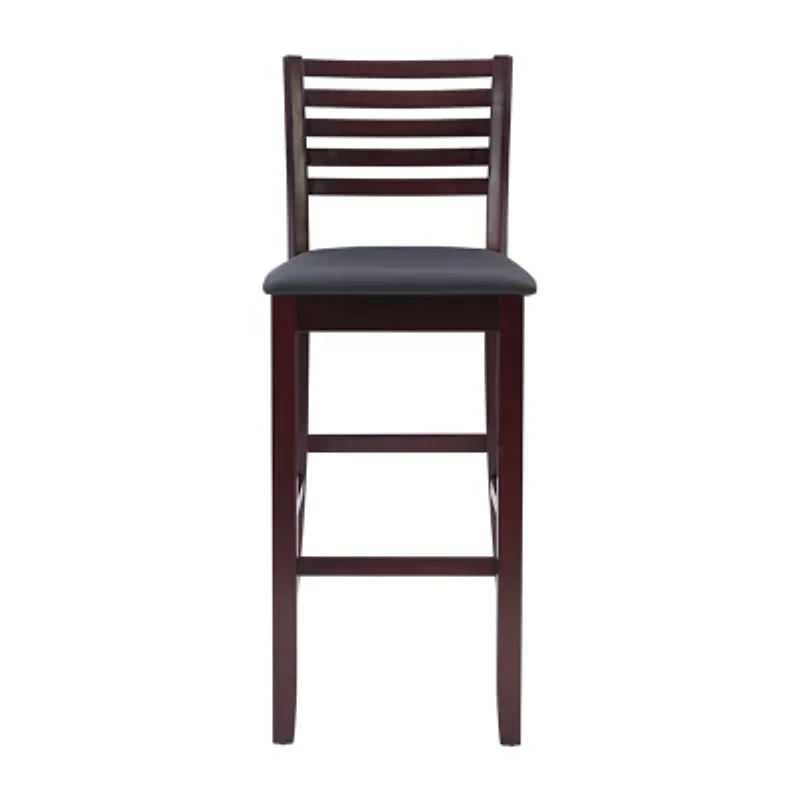 Triena Ladder Barstool with Back