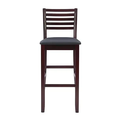 Triena Ladder Barstool with Back