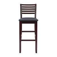 Triena Ladder Barstool with Back