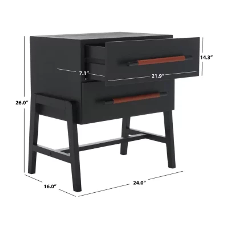 Tiona 2-Drawer Nightstand