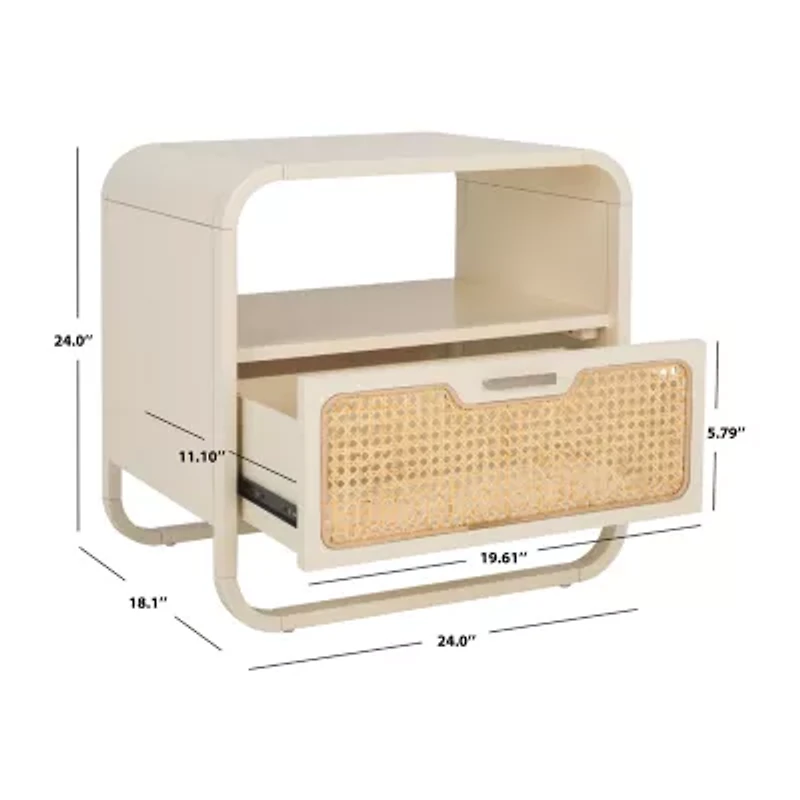 Safavieh Yates 1-Drawer Nightstand