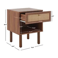 Silvanna 1-Drawer Nightstand