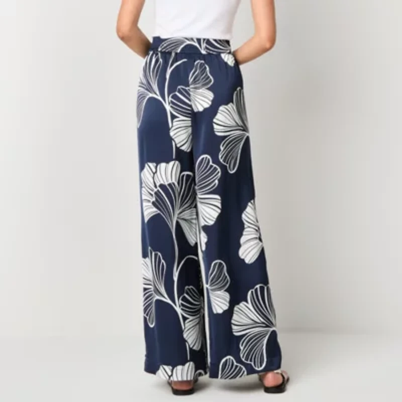 Worthington Womens Straight Pull-On Pant