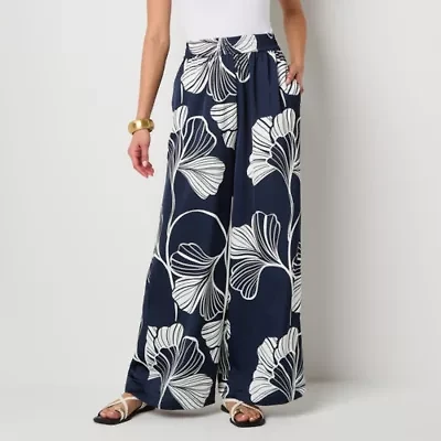 Worthington Womens Straight Pull-On Pant