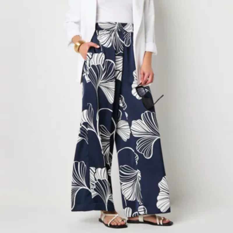 Worthington Womens Straight Pull-On Pant