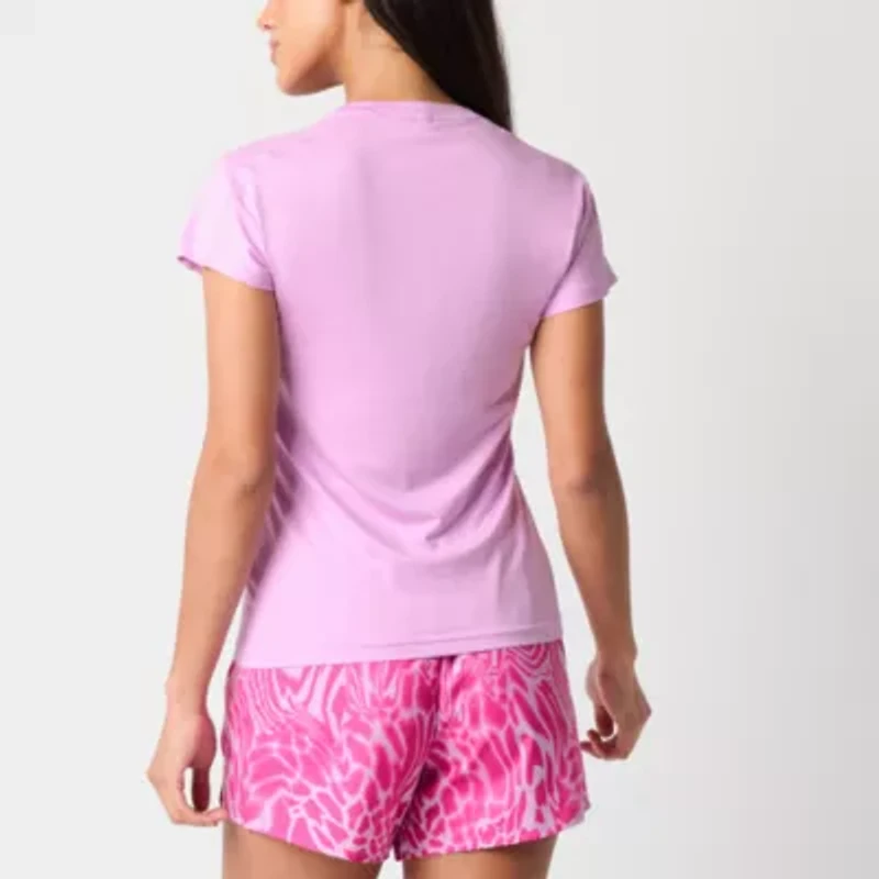 adidas Womens V Neck Short Sleeve Active T-Shirt