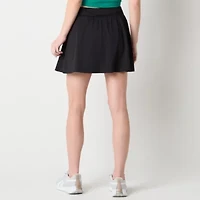 Xersion Womens Assymetrical Pleated Quick Dry Knit Skort
